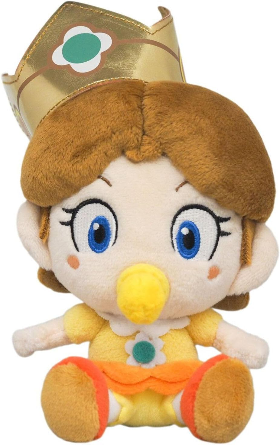 Sanei Super Mario Bros Baby Daisy Stuffed Animals Plush Toys, 6 Inch Tall, Multicolour image number 1
