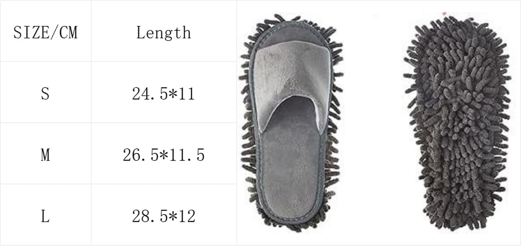 1 Pairs Microfiber Dust Cleaning Slipper Men and Women House Mop Washable Mopping Slippers Unisex Dusting for Floor Dust Dirt Cleaning Tool Supplies image number 1