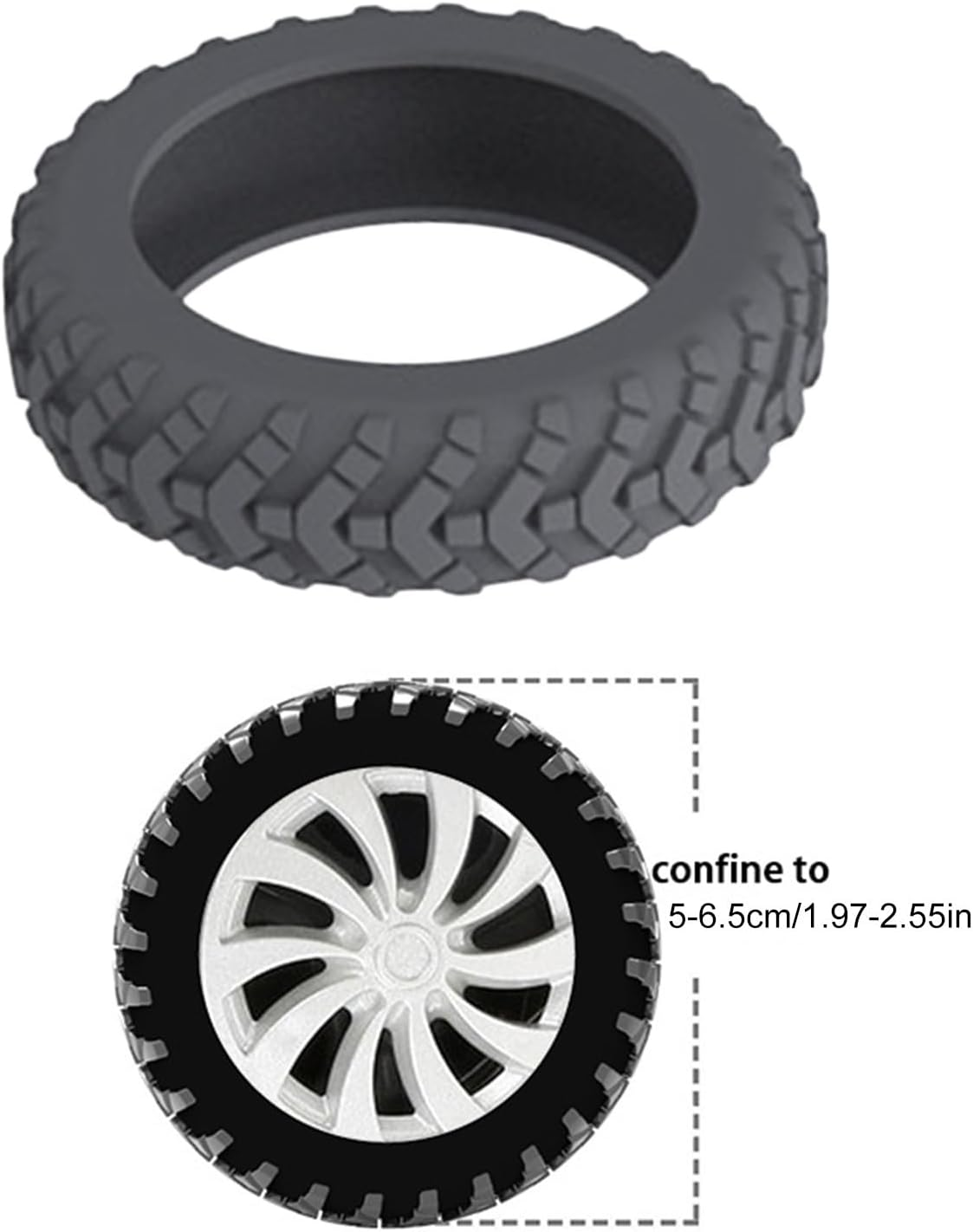 8Pcs Luggage Wheel Covers, Silicone Luggage Wheel Protector Covers, Reduce Noise Shock-Proof Luggage Spinner Wheel Covers image number 2