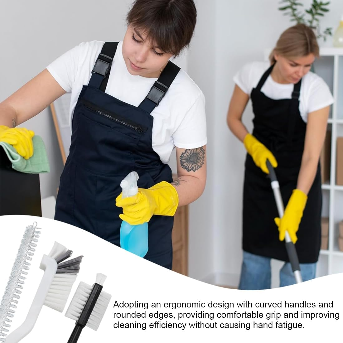 3-Piece Set Cleaning Brush for TM31 TM5 TM6 TM21 Mixing Pot Brush Knife Brush Cup Brush Accessory Tool for Mixing Pot Mixing Pot Fair image number 5