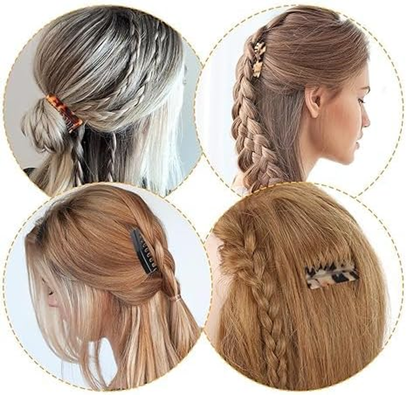 MIVES French Hair Twist Comb, 4Pcs Plastic, Black, Brown Onyx, Women, Medium to Long Hair, Hair Styling Enthusiasts, Female, Formal Occasions, Casual Daily Use image number 3
