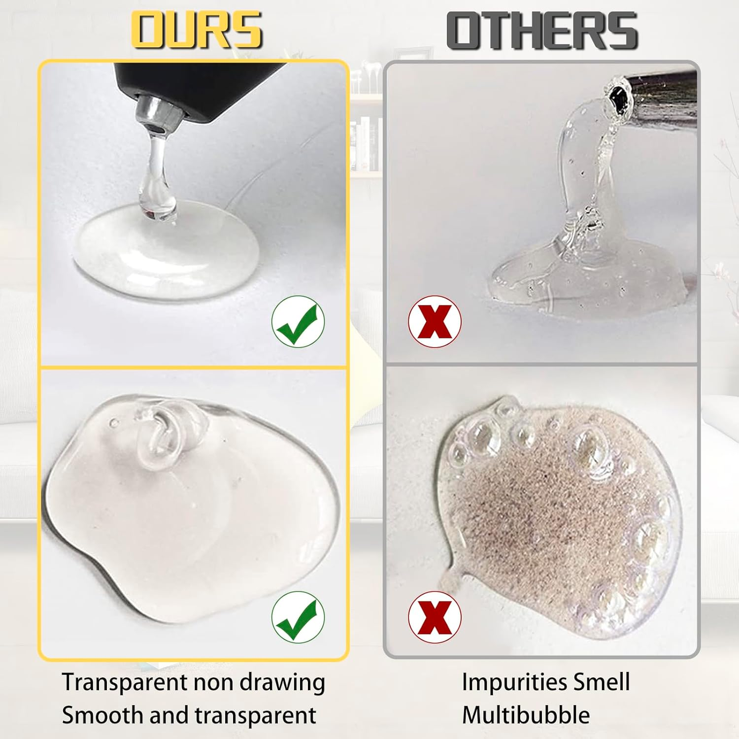 35PCS Hot Melt Glue Sticks Mini Glue Sticks for Mini Glue Guns DIY Crafts Seals Holiday Decorations(7X300Mm) image number 1