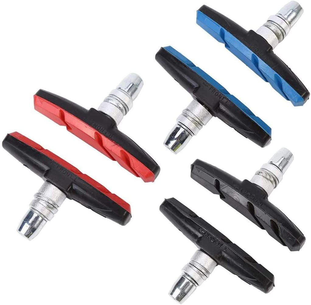 PLATTBK Bike Brake Pads 2 Pairs with Installation Tool No Noise Long 70Mm Rubber Durable V-Brake Pads for Mountain Bicycle - Black image number 7