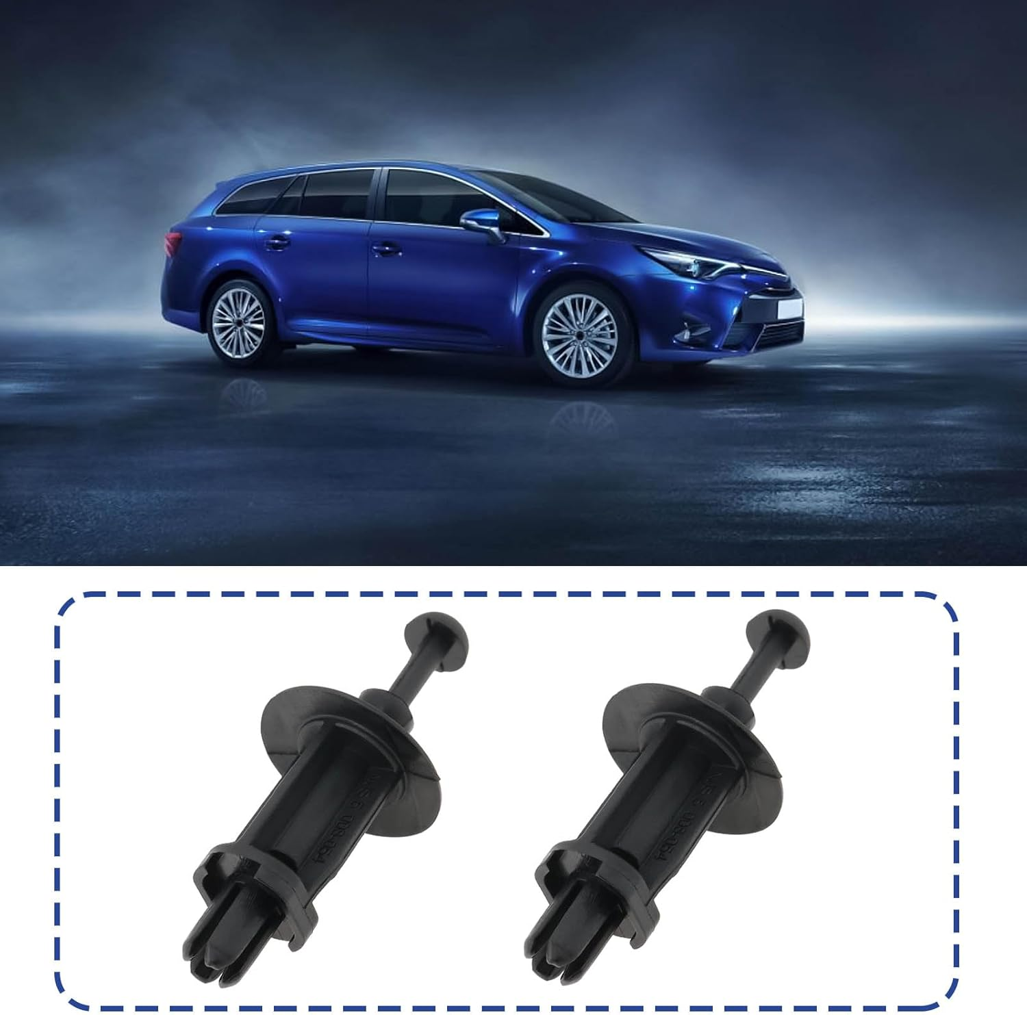 Emsea 2Pcs Tailgate Trim Panel Hanger Buckle Rear Trunk Hood Replacement Part BHN968301 BHN9-68-301 Commpatible with 3 CX-30 CX3 Cx4 image number 3