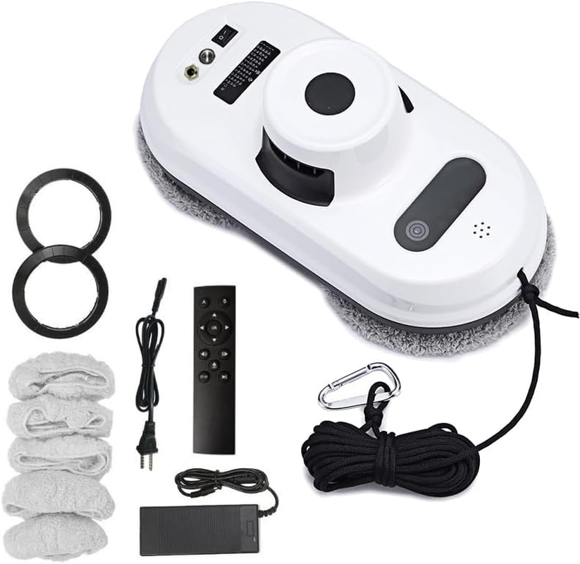 Window Cleaning Robot with Dual Water Spray, Remote Control, Intelligent Edge Detection System, 60Kpa Suction, Smart Window Vacuum for Interior/Exterior Highrise Windows image number 4