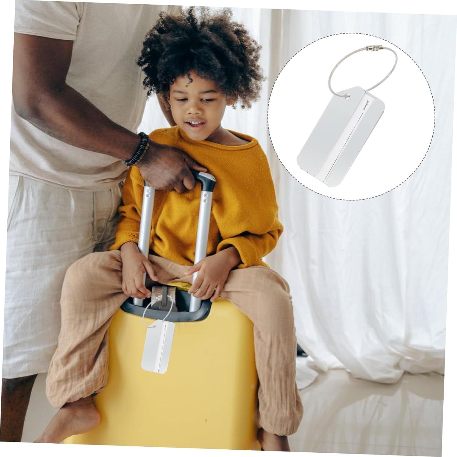 GAROZATION 6Pcs Travel Carry Bag Luggage Tags Suitcase Tag Lightweight Hanging Id image number 5