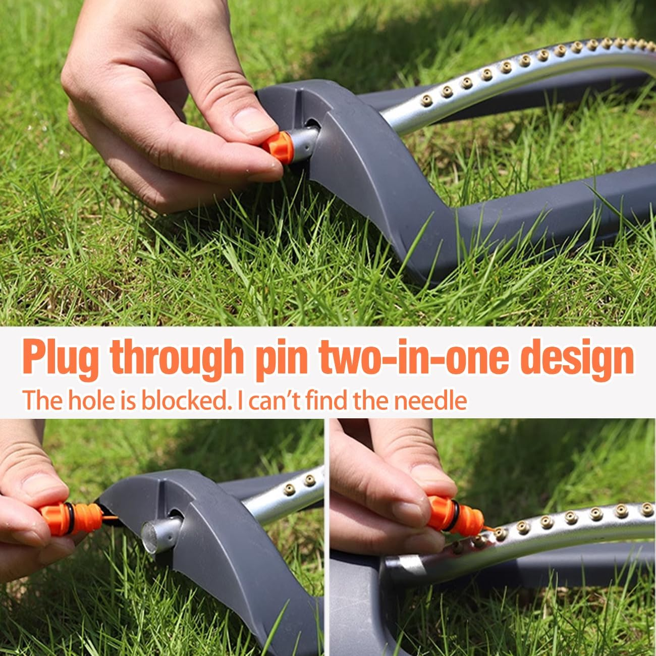 Garden Sprinkler,Oscillating Lawn Sprinkler Automatic 19 Hole 4 Mode Yard Water Sprinkler System with Quick Connectors for Watering Plants or Summer Outdoor Play image number 6