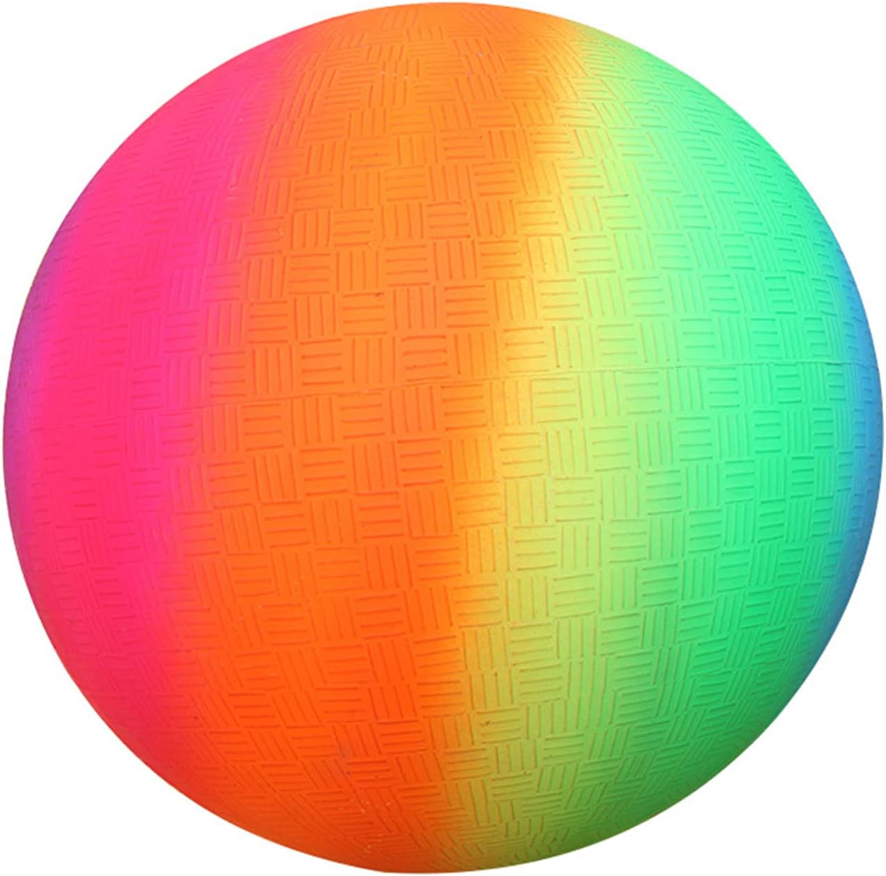 PVC Ball, Bouncy Kickball, PVC Children'S Play Ball, PVC Soft Ball for Children, Multicoloured Rainbow Ball, Children, Football Softball, Children'S Ball for Indoor and Outdoor Use image number 1