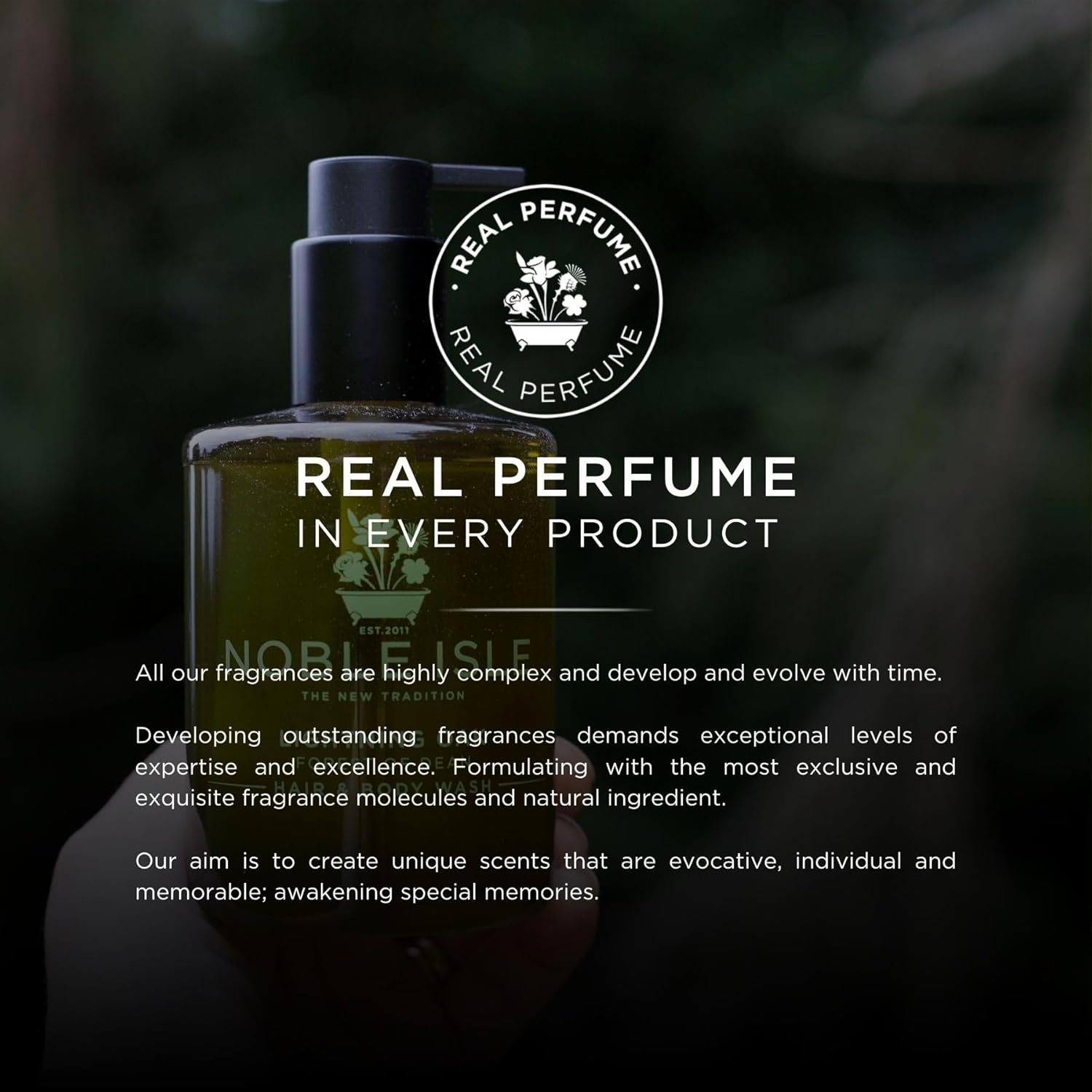 Noble Island Cleansing Gel for Hair and Body Lightning Oak, 250 Ml image number 6