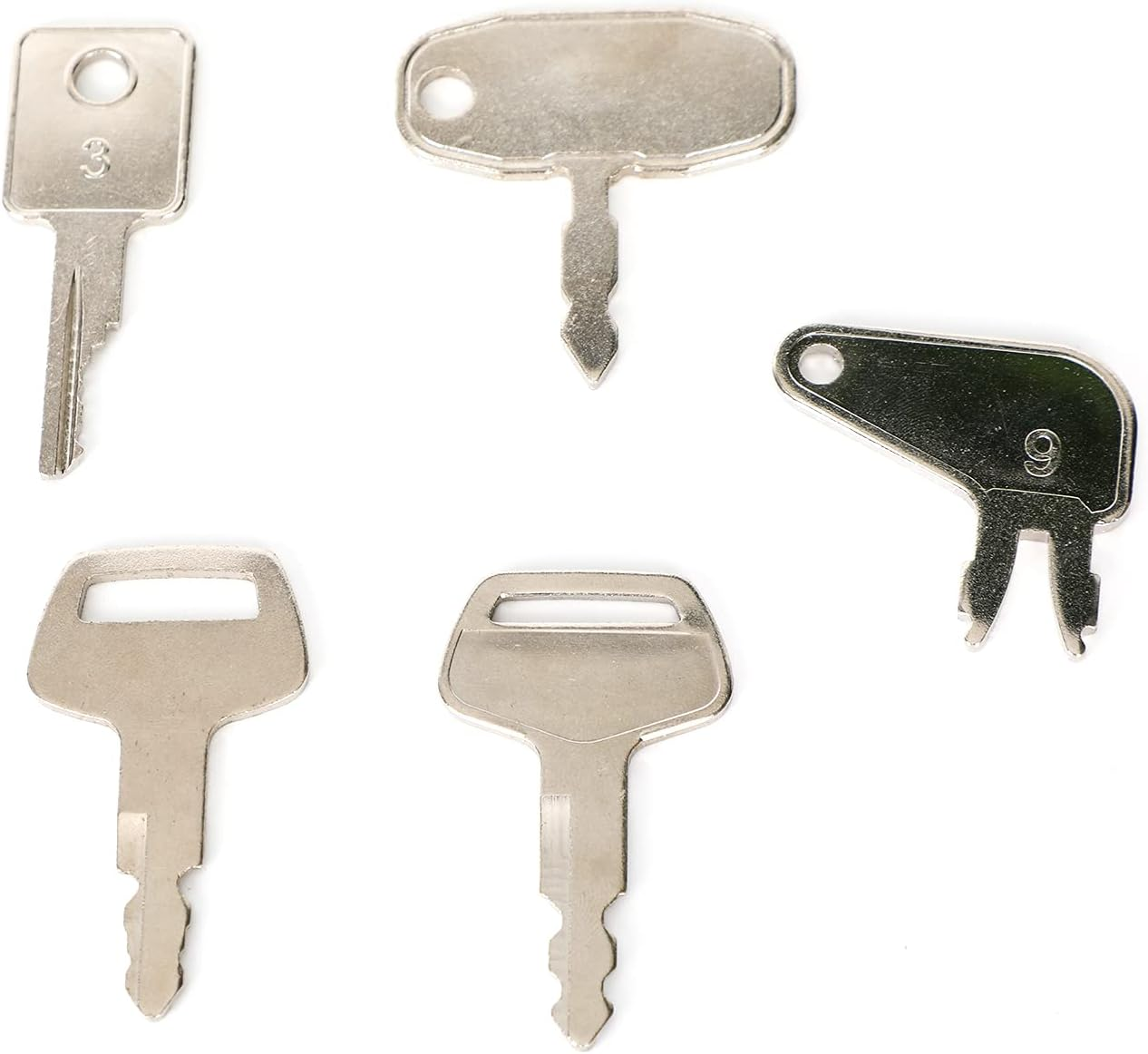 Artudatech Key Set 21 Heavy Construction Equipment Ignition Key Set for J-D CAT KO-MA-TSU J-C-B