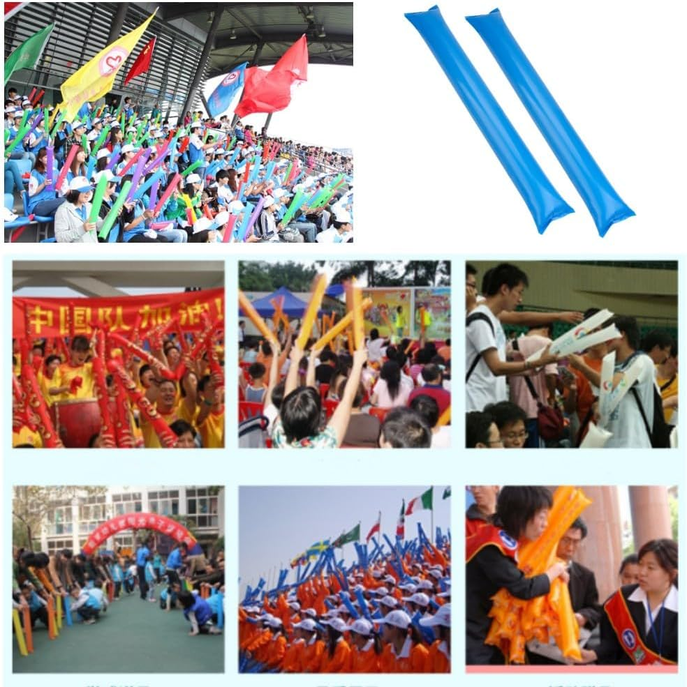 DACUAN Thickened Thunder Sticks, Cheering Sticks, Sports Games, Birthday Party Supplies, Wedding, Concert, Carnival Balloons (100 Pieces) image number 2