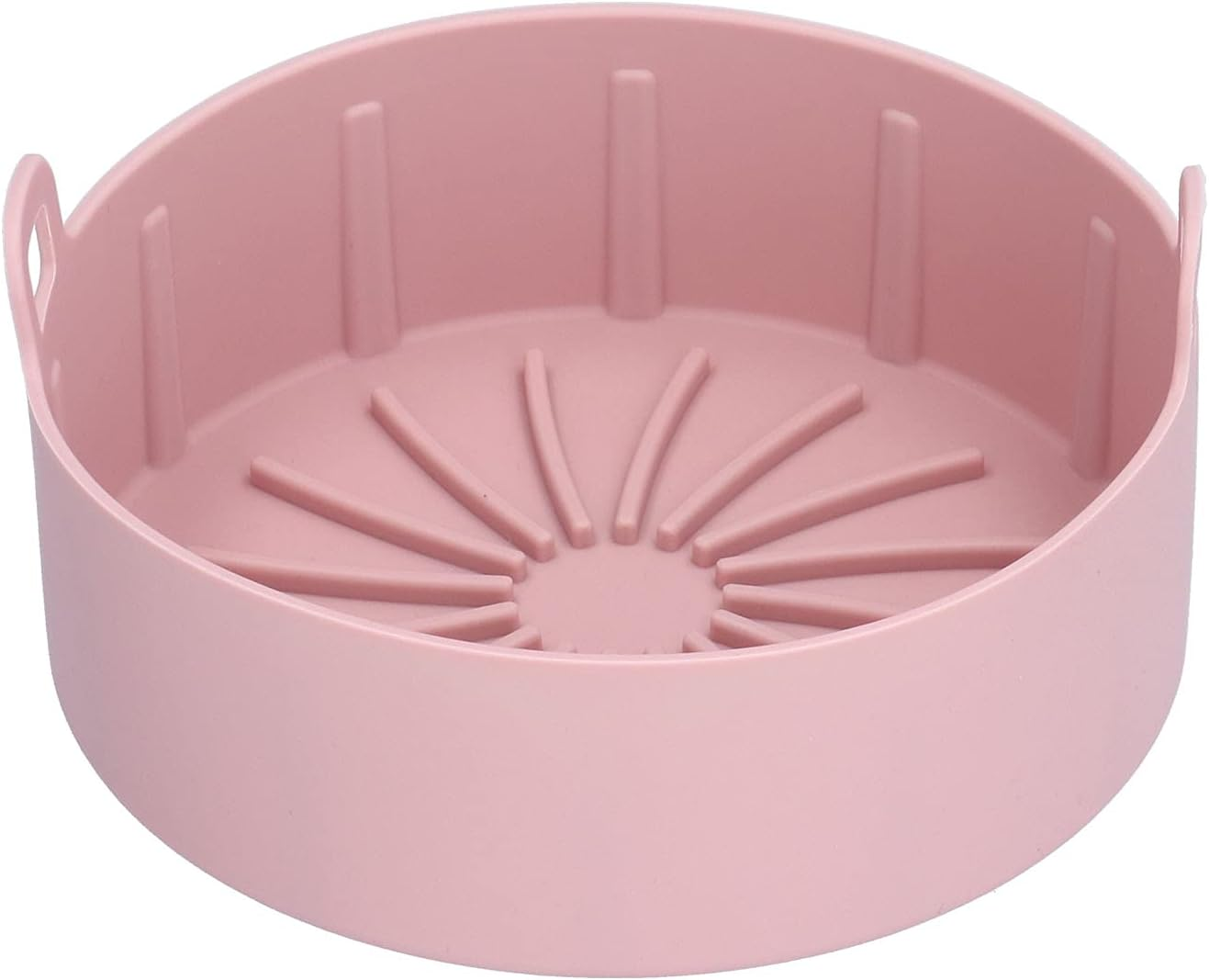 Omabeta Silicone Fryer Basket Tray with Efficient Air Circulation for Convenient Cooking, Reusable Silicone Pot,16 * 16 * 7.5Cm 6.3 * 6.3 * 3In,Pink image number 4
