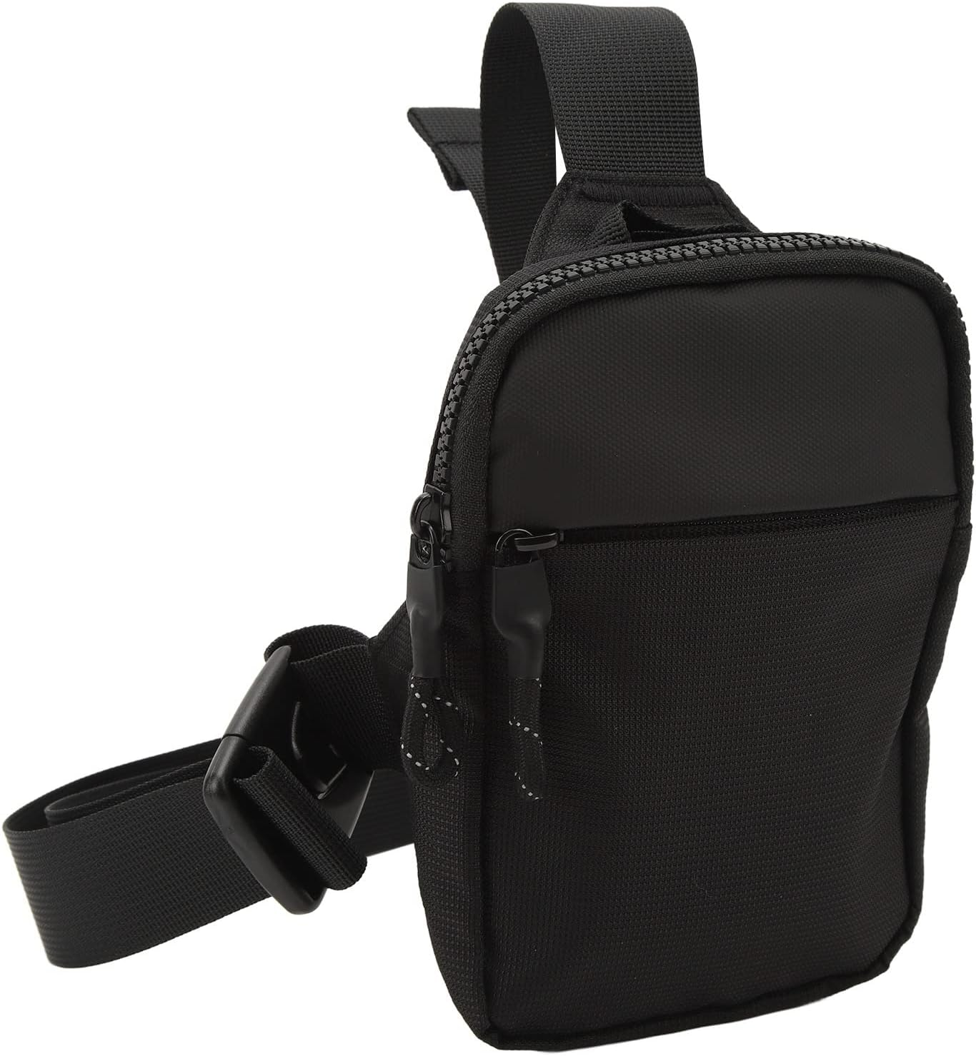 Side Shoulder Bag, Sports Chest Bag Men'S Adjustable Nylon Breathable Mesh for Running and Traveling image number 6