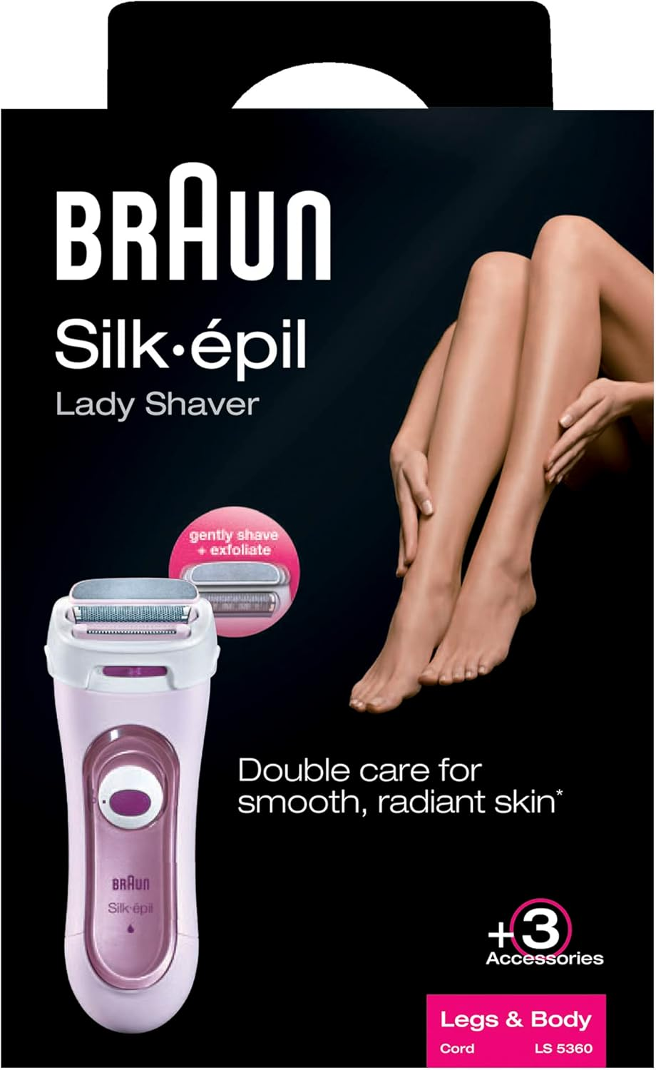 Braun Silk-Epil LS5360 Ladie'S Shaver and Epilator Lilac/White image number 3