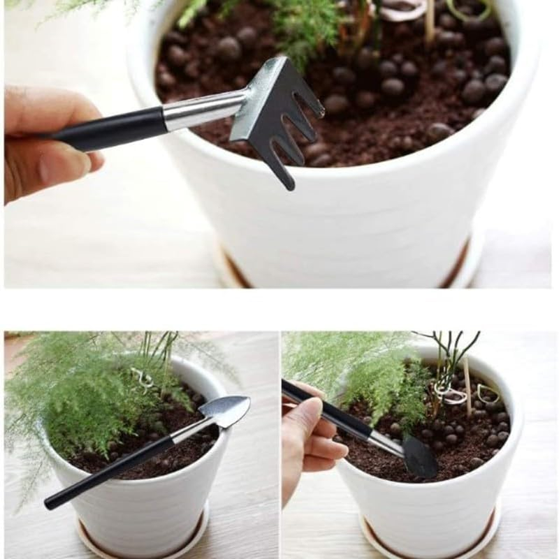 LALOCAPEYO Bonsai Tools Set,23Pcs Gardening Succulent Tree Indoor Beginner Tool Kit, Include Plant Repotting Mat, Bag, Bonsai Scissors, Gifts for Women, Plant Lovers image number 4