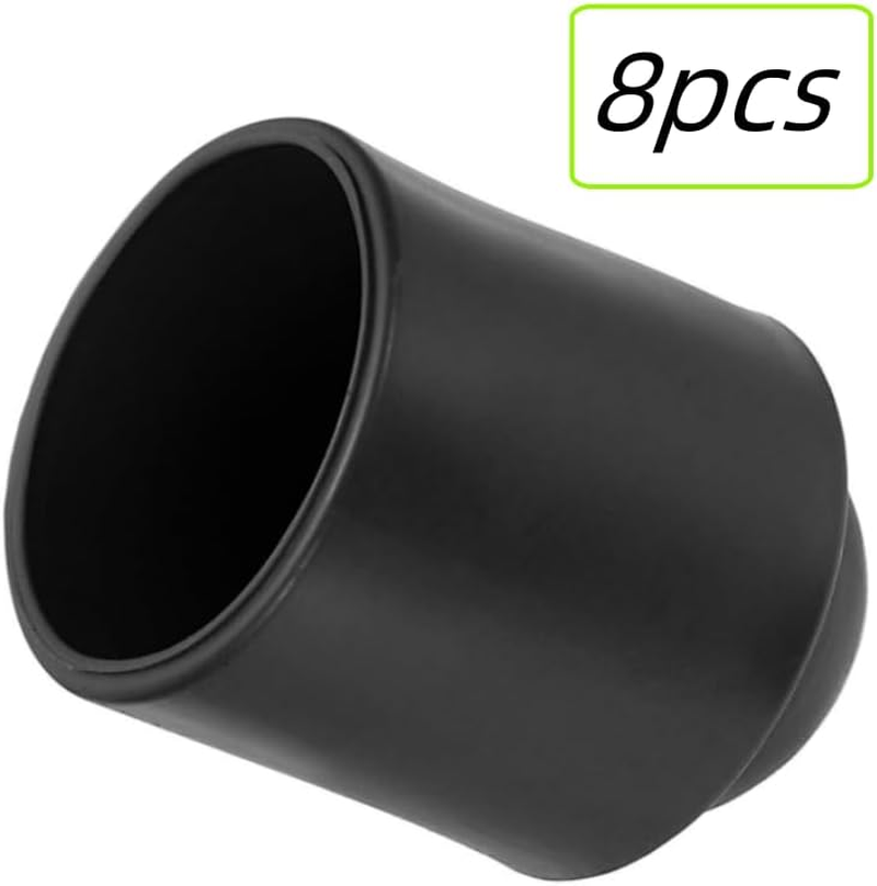 GYWHOOFT 8 Pcs Pool Cue Protective Cover, Rubber Pool Cues End Protectors Billiard Cue Bottom Cover Snooker Rod Protection Pad for Pool Billiards Accessories image number 3