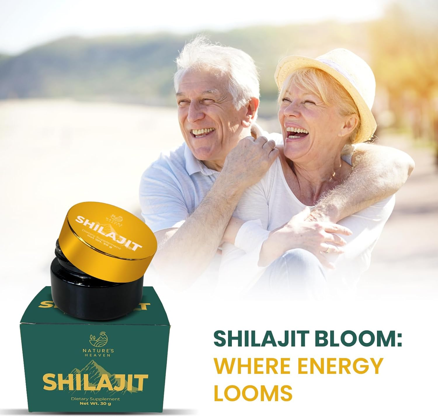 Nature'S Heaven Shilajit 30G | Authentic Himalayan Shilajit Resin for Men & Women | Pure Fulvic Acid and 85+ Trace Minerals | Natural Energy Booster-3Rd Party Lab Tested image number 2