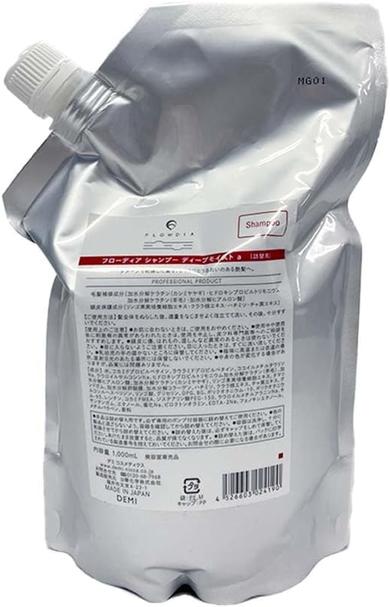 Demi Cosmetics Demi Floria Shampoo Deep Moisture a 33.8 Fl Oz (1,000 Ml) Refill