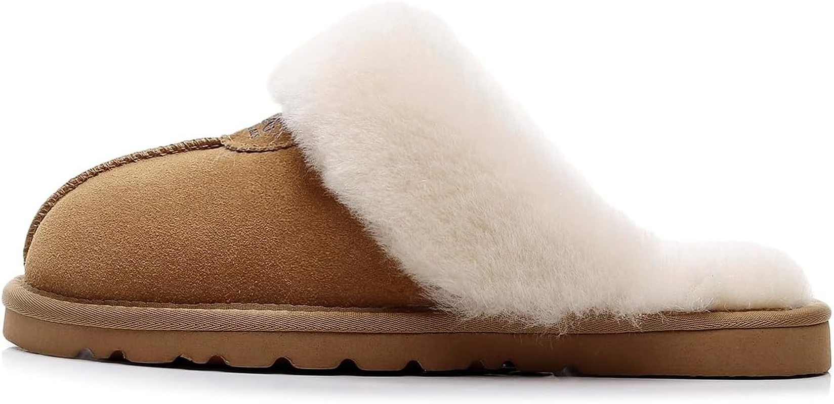 UGG 1978AUS Women'S Men'S Slippers - Premium Australian Sheepskin House Slippers with Cloud-Like Comfort, Fluffy Fur & Anti-Slip Sole, Super Warm & Cozy, Water-Resistant image number 2