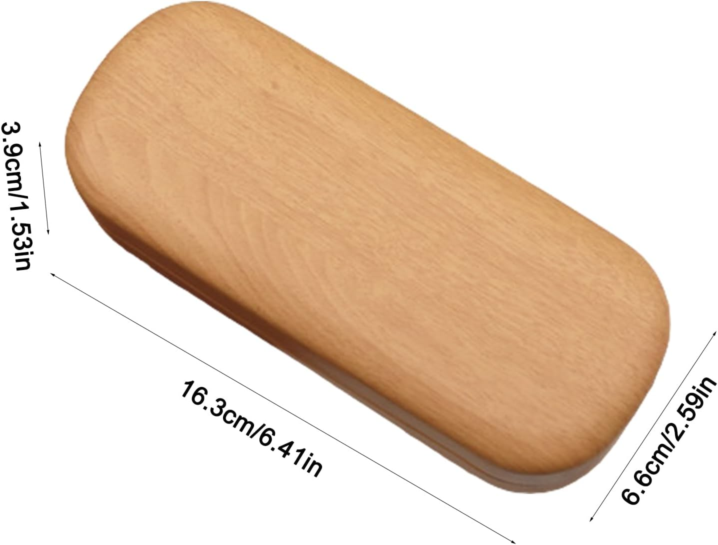 Vintage Wood Glasses Case &ndash; Hard Shell Eyewear Storage Box | Fashionable Handcrafted Wood Grain Eyeglass Case for Men Women, Protective Holder for Spectacles, Sunglasses, Office Desk, Gift Use image number 6