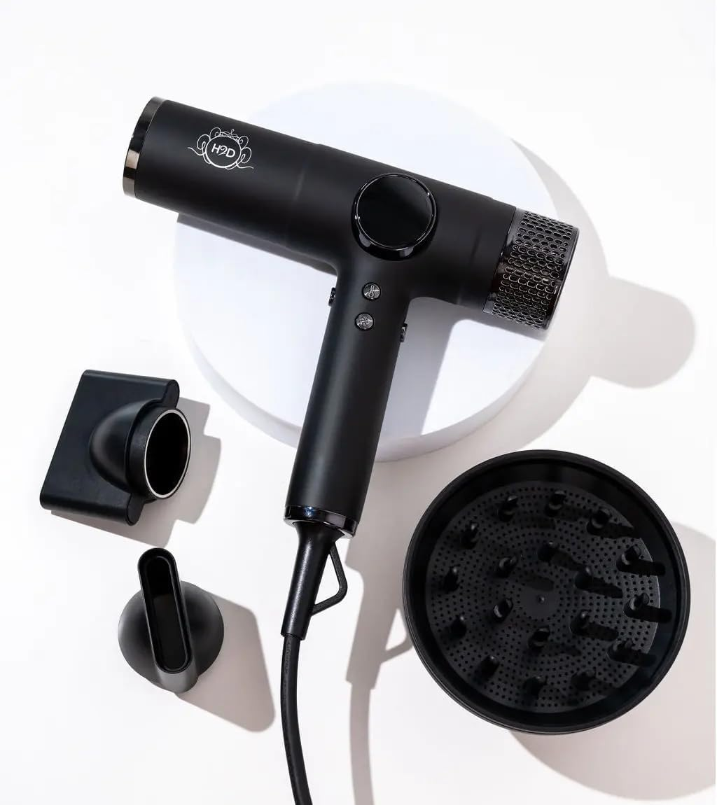 H2D Pro Dynamic Black Gloss 2000W Professional Hair Dryer image number 4