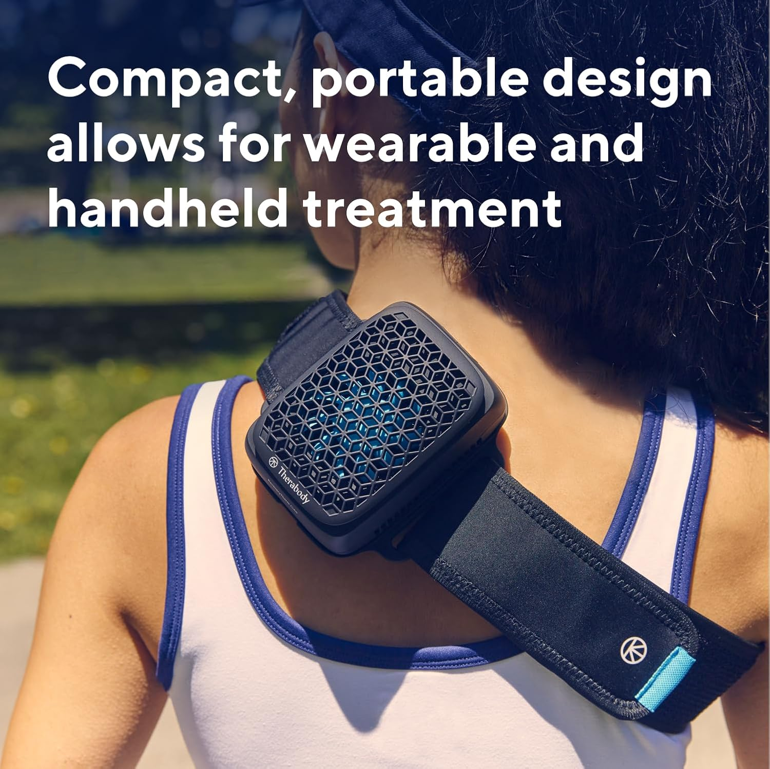 Therabody Recoverytherm Cube Instant Heat, Cold and Contrast Therapy for Pain Relief, Aches and Pains, and Muscle Recovery - Portable Hands Free Cryotherapy Machine with Cold Compress & Heating Pad