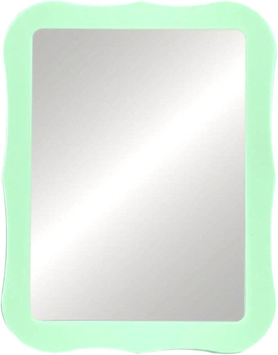 Mpowtech Gifts for Back to School Season,White Magnetic Locker Mirror - 5" X 7" Magnet Mirror for School, Bathroom, Workshop, Office,Small Mirrors for School Locker