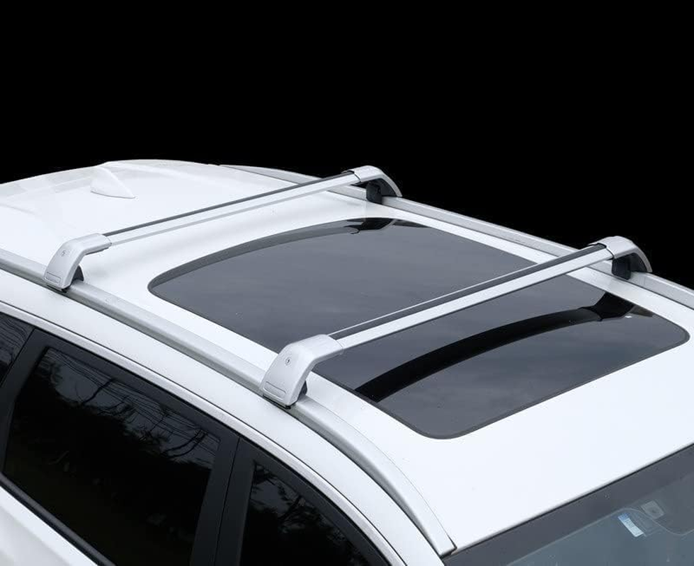 2PCS Fit for BYD Atto 3 ? Yuan plus EV ? 2022-2024 Lockable Roof Rail Rack Crossbars Cross Bars Aluminum Alloy Black image number 2