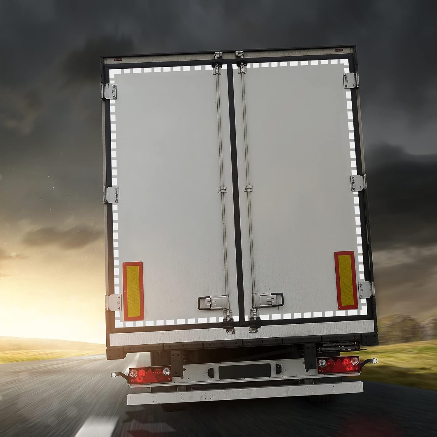 3M Reflective VC 104+ Red Curtain Class Piece with Contour Mark Reflective Tape image number 2