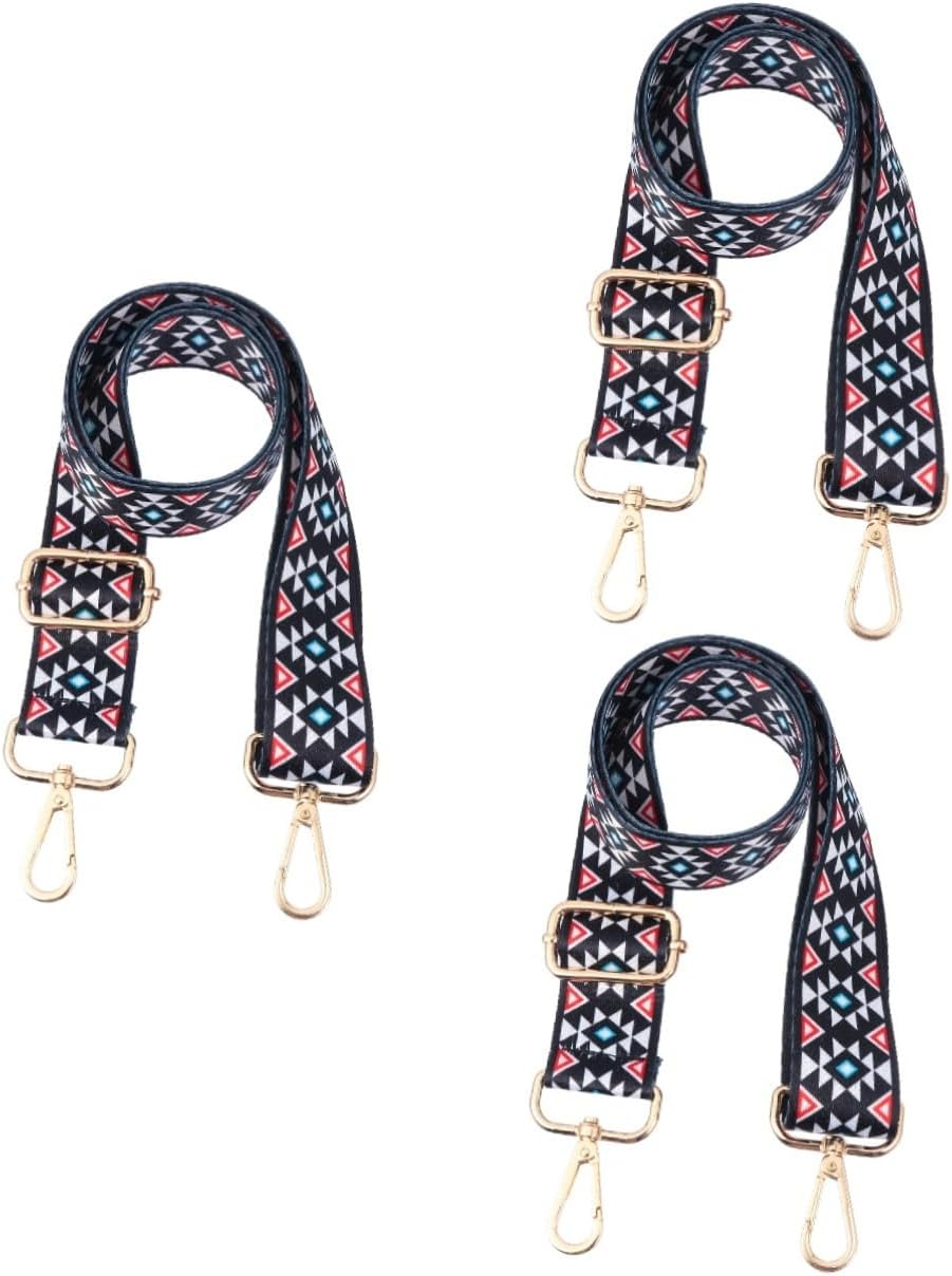 VALICLUD 3 Pcs Tape Pearl Handbag Strap Purse Strap Replacement Womens Wallet Hand Bags Purse Strap Canvas Women'S Tote Bags Handbag Replacement Strap Polyester Guitar Handle Miss