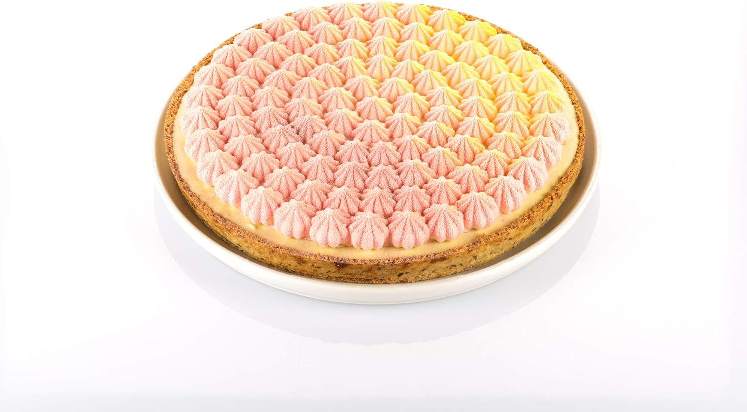 Silikomart - Kit Tarte Meringu&eacute; - Ring Set + Decorative Silicone Mat Diameter 250 Mm image number 2