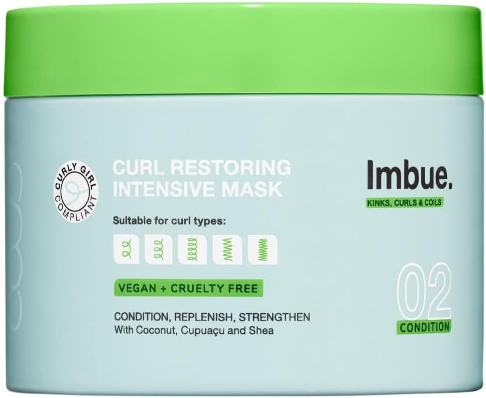 Imbue Curl Restoring Intensive Curl Mask - Vegan and 'Curly Girl' Method Friendly, Pink, 300 Ml image number 1