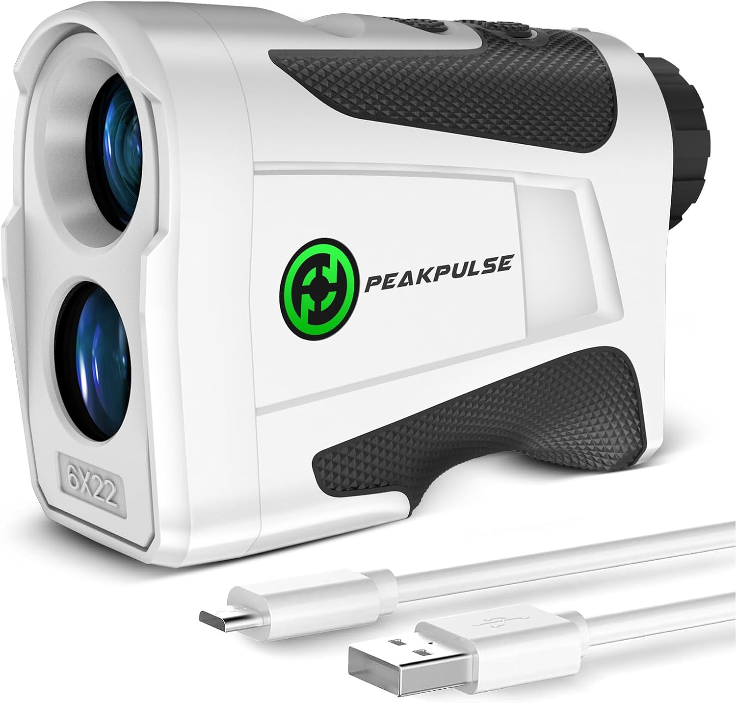 PEAKPULSE 1200 Yards Golf Rangefinder with Slope and Magnetic 6X Magnification Rechargeable Laser Distance Range Finders Flag Pole Locked with Vibration Ideal for Golfer Accessories image number 2
