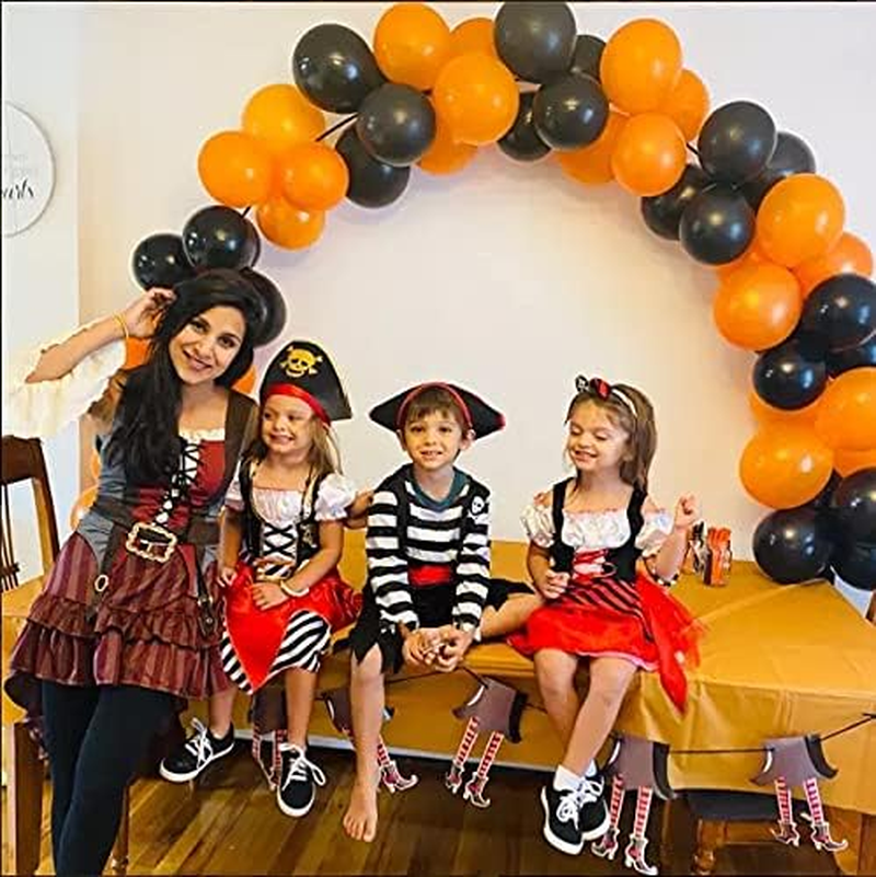 Sincere Party Girls Pirate Costume Pirate Bucaneer Princess Deluxe Dress&Pirate Hat for Kids 3-10Years image number 6