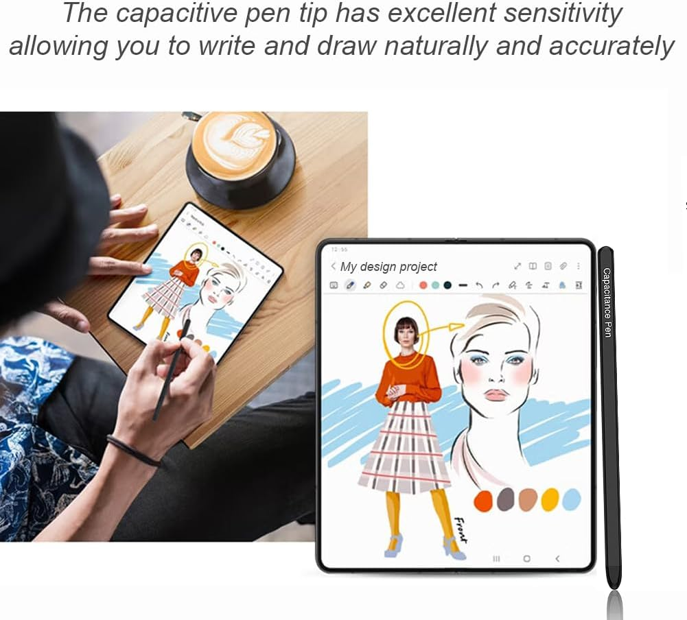 SHIEID Fold 7 S Pen for Samsung Galaxy Z Fold 7 5G, S Pen Fold Edition Only Compatible Galaxy Z Fold7 Phone, Black image number 3