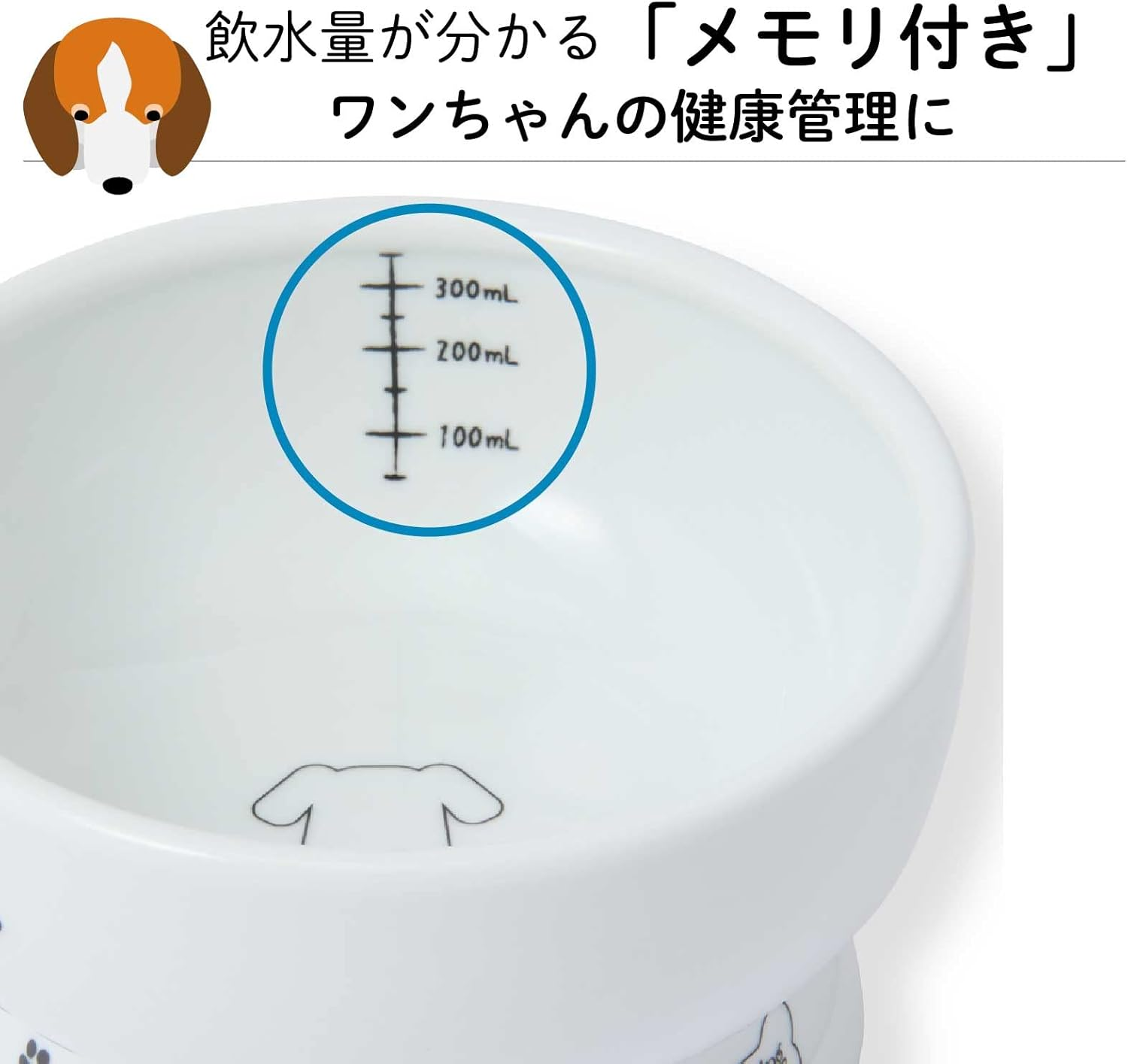 Necoichi Happy Dining Dog Water Bowl with Legs (Regular)