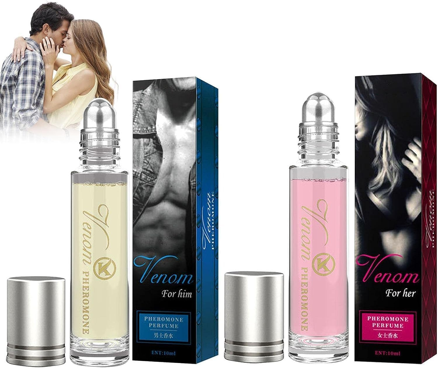 Perfume Pheromones for Men - Natural Essential Oil Pheromone Fragrance Roll-On | Sexy Roller Pheromone Fragrance Unisex for Men and Women, image number 4