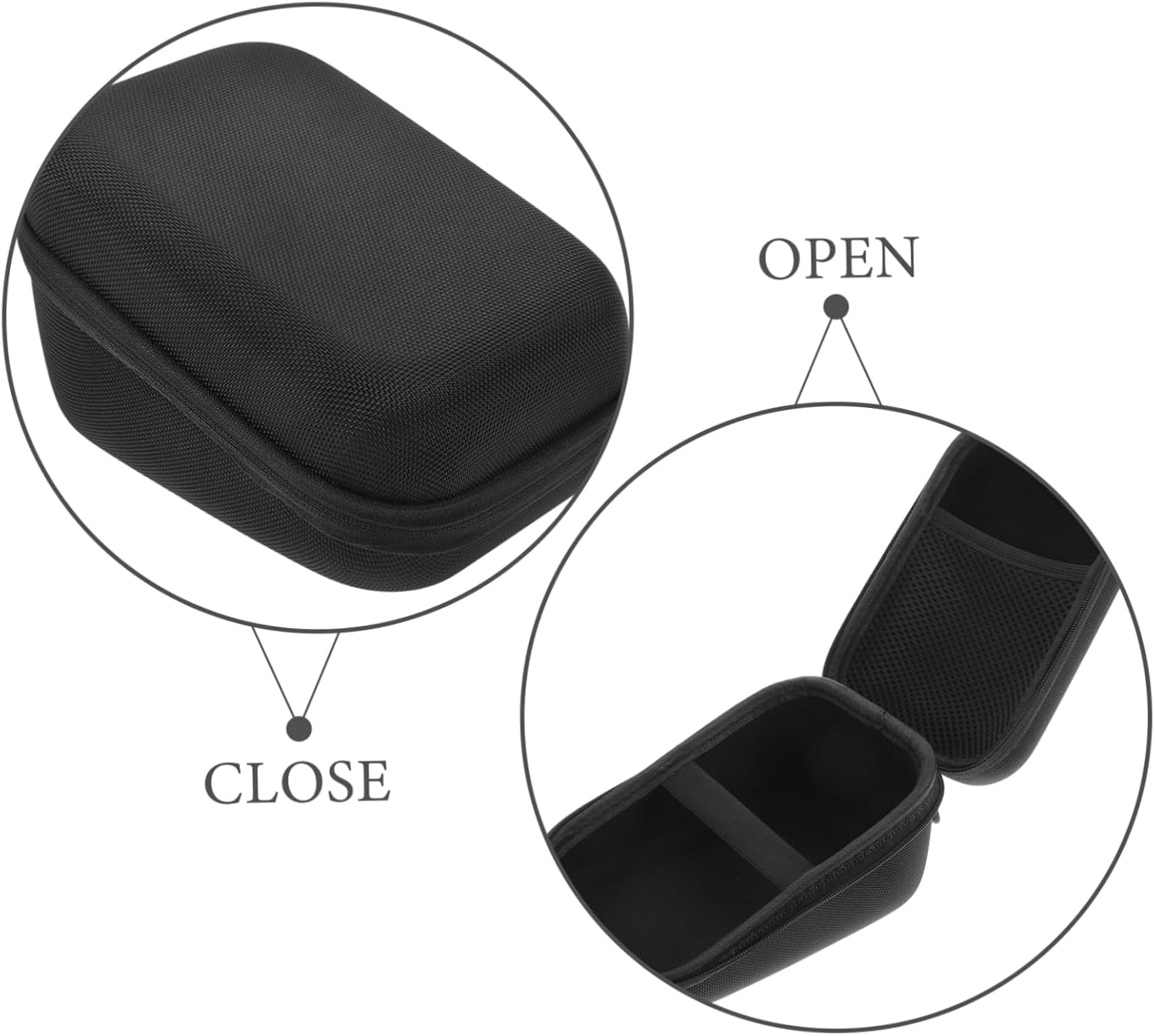 TOVINANNA Portable Hard Travel Case Bp Monitor Storage Bag Organized Compartments image number 5