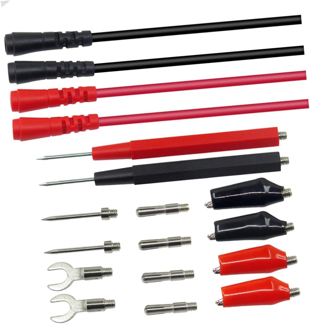 DOITOOL 18Pcs Multifunction Multimeter Test Lead Kit Silicone Banana Plug and Alligator Clips for Automotive Electrical Testing image number 6