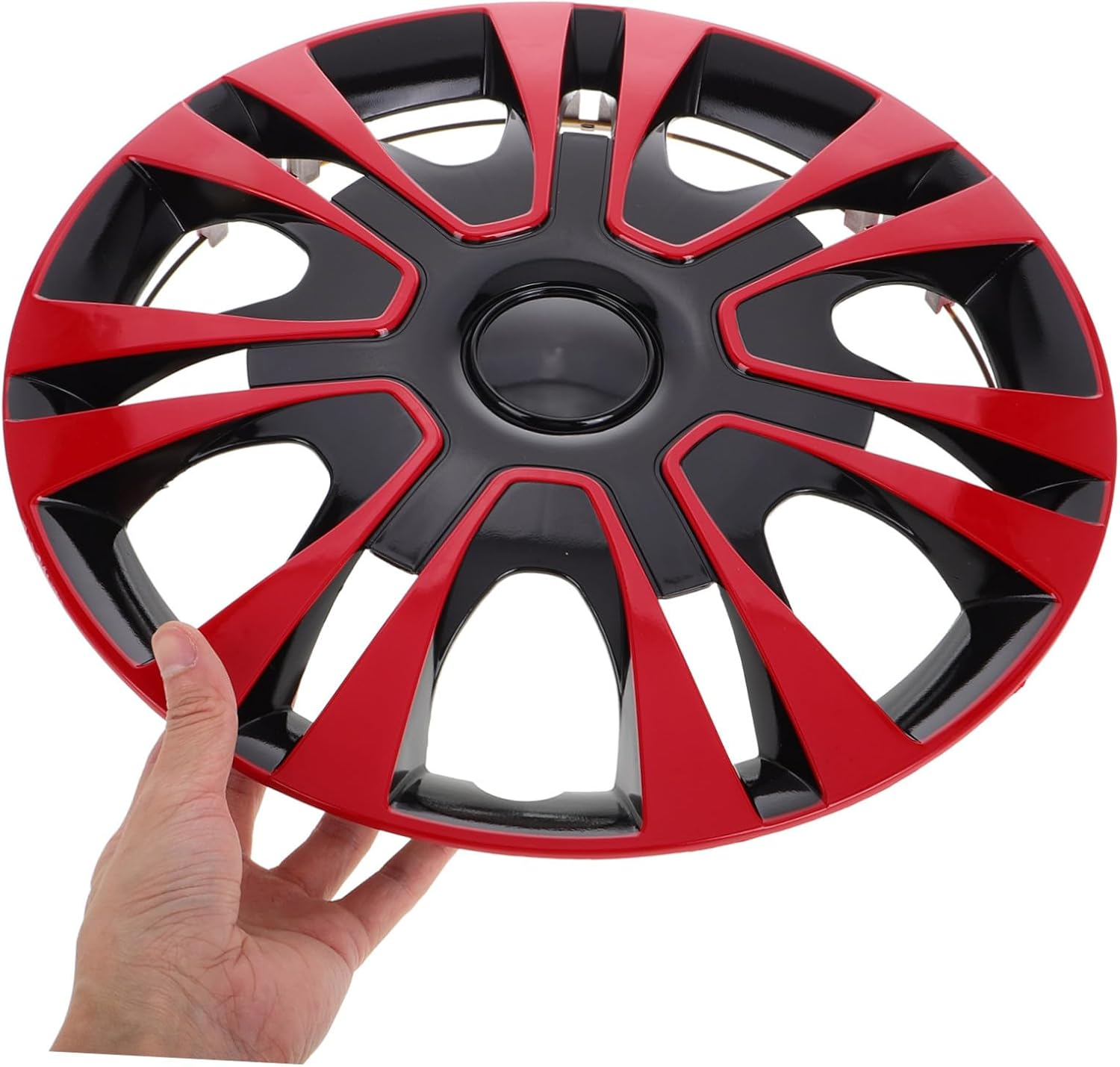 SEWOART 1Piece Wheel Cover Material Easy Installation Fit for Cars Stylish Red Auto Accessories for Enhanced Vehicle Appearance image number 1