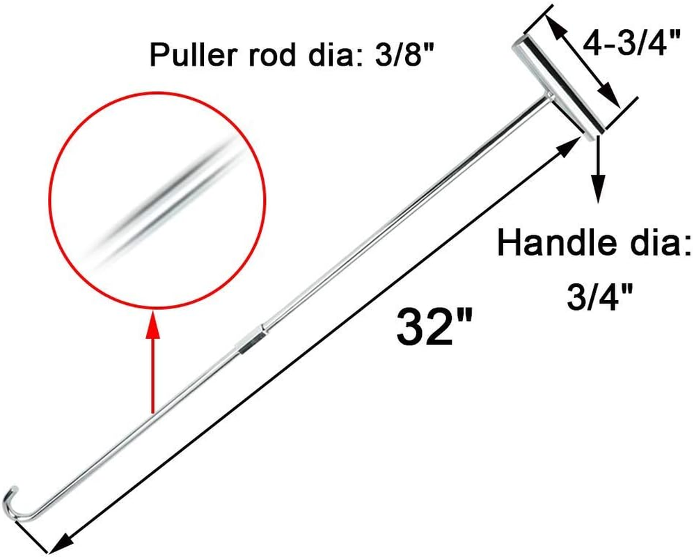 N/A Scottchen PRO 5Th Wheel Pin Puller 32" Solid Steel with Chrome Plating Heavy Duty - 1Pack image number 2