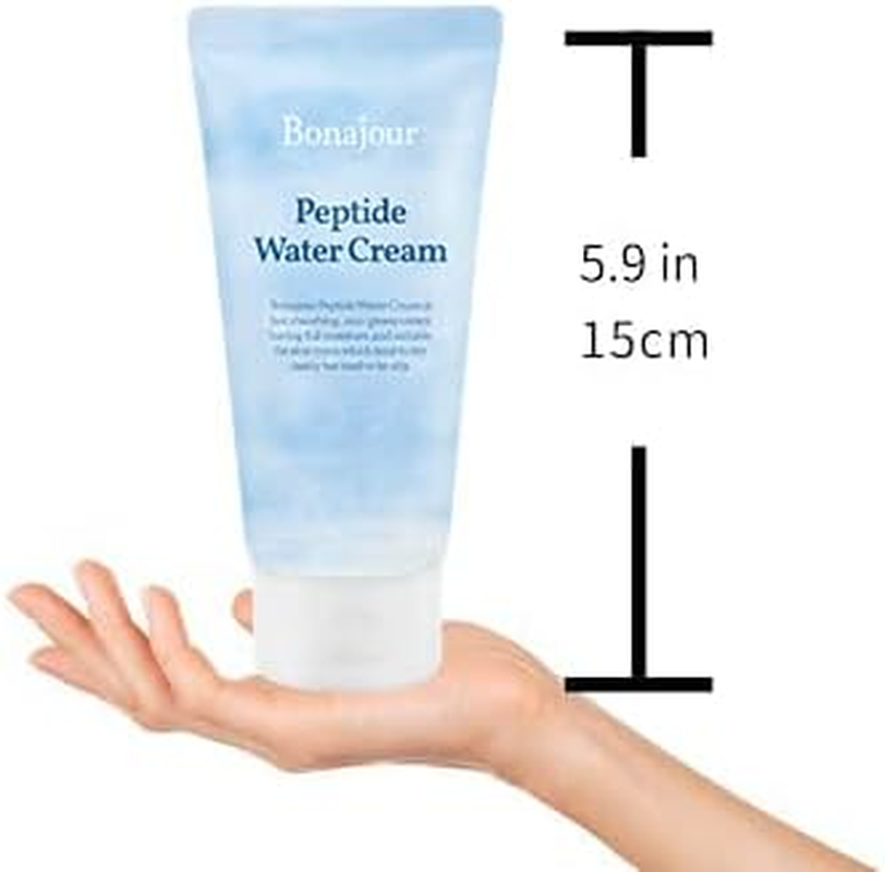 [BONAJOUR] Peptide Water Cream &ndash; Hyaluronic Acid Face Moisturizer for Sensitive & Oily Skin | Lightweight Korean Skin Care Anti-Aging & Anti-Wrinkle Cream, Brightening Face Cream, 3.38 Fl Oz image number 4