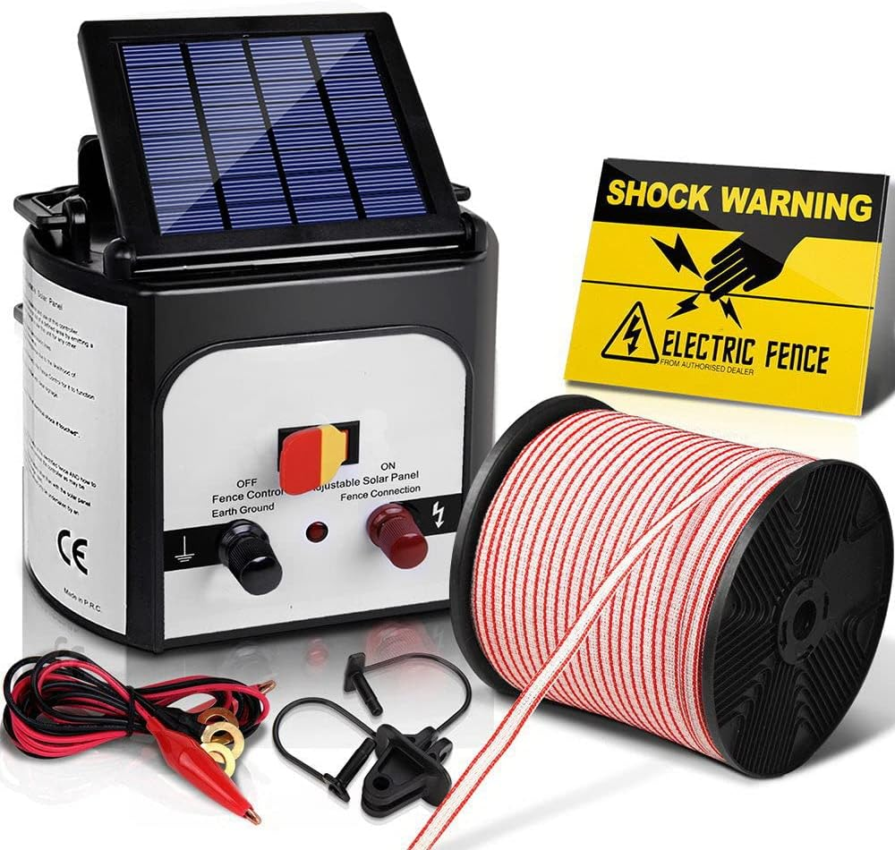 GIANTZ Fence Energiser 8Km Solar Energizer Charger Electric Wire, Fencing Equipment, 0.3J image number 4