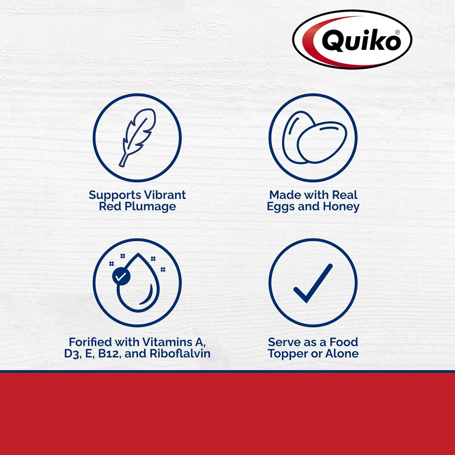 Quiko Special Red Egg Food Supplement, Red-Factor Formula with Canthaxanthin for Canaries, 1.1 Lb. Pouch