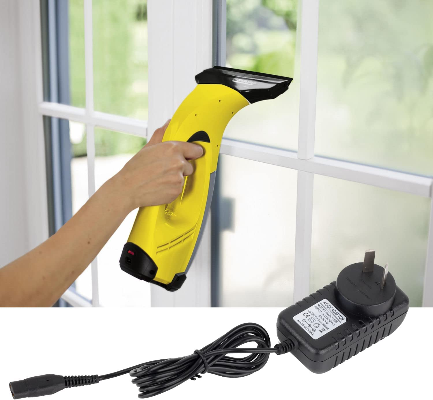 Charger for Karcher Window Cleaner WV1 WV1 plus WV2 WV5 WV5 Premium WV60 WV70 WV75 WV50 Replacement 5.5V Plug for Window Vacuum Cleaner Power Supply image number 1