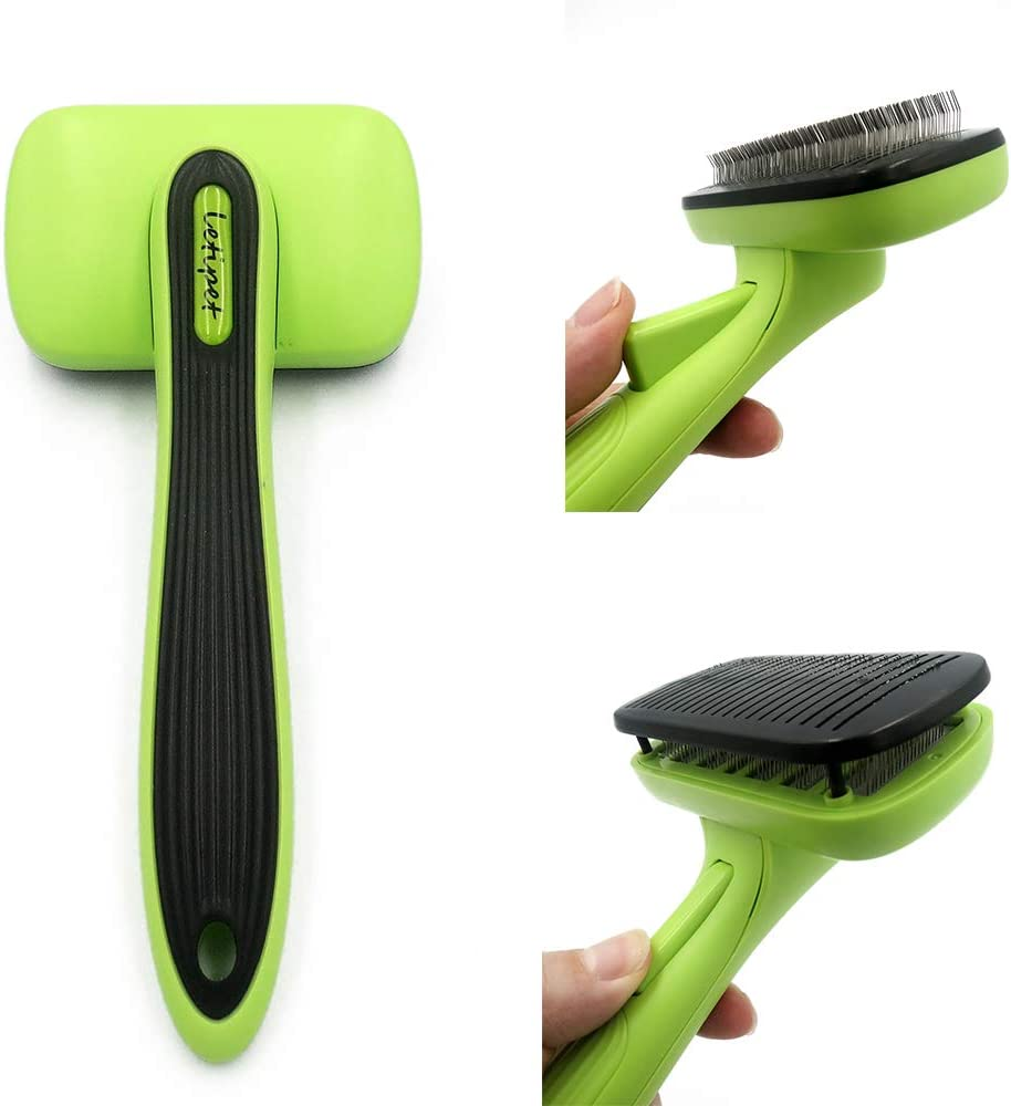 Cat Self Groomer with Catnip Pouch, 4 Pack Wall Corner Scratcher Groomers Soft Grooming Massage Combs for Short Long Fur Cats,Cat Brush Toy for Indoor Cats Kitten