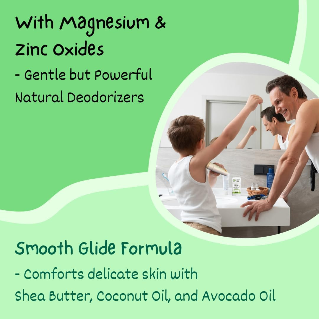 MONA BRANDS All Natural Deodorant for Kids for Girls & Boys Sensitive Skin No Baking Soda No Aluminium Vegan, Non-Gmo, Gluten & Cruelty Free 1 Unit Honeydew, Full Size (50Ml) image number 2