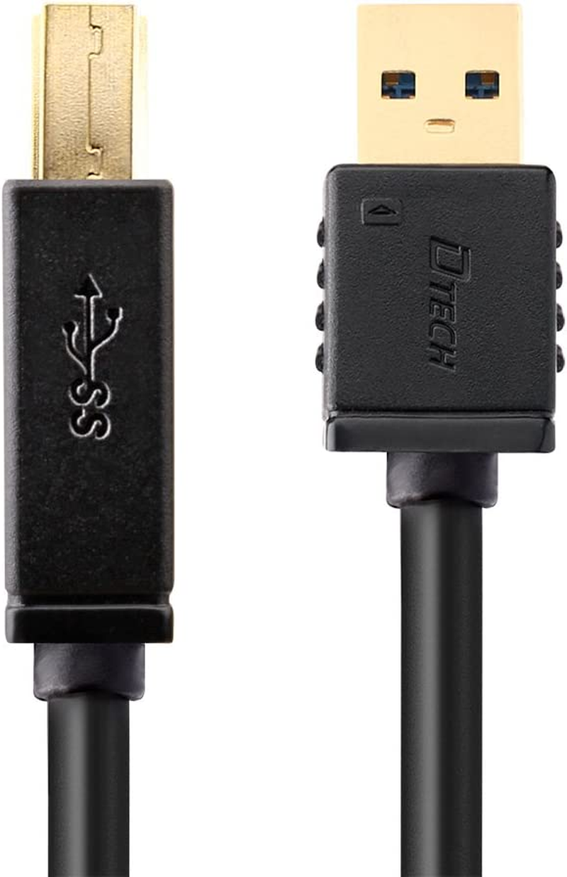 DTECH 1M USB 3.0 Cable a Male to B Male USB Printer Cord KVM Data Wire 3 Ft image number 5