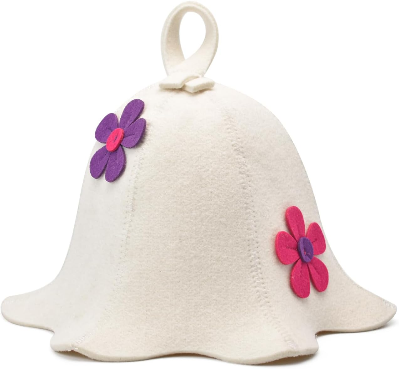 Halsa Sauna Hat for Women and Men, 100% Wool Handmade Premium Banya Hat, Protect Hair and Stay in Sauna Longer, Enhance Sauna Benefits & Regulate Temperature, Sauna Users, Sauna Accessory.