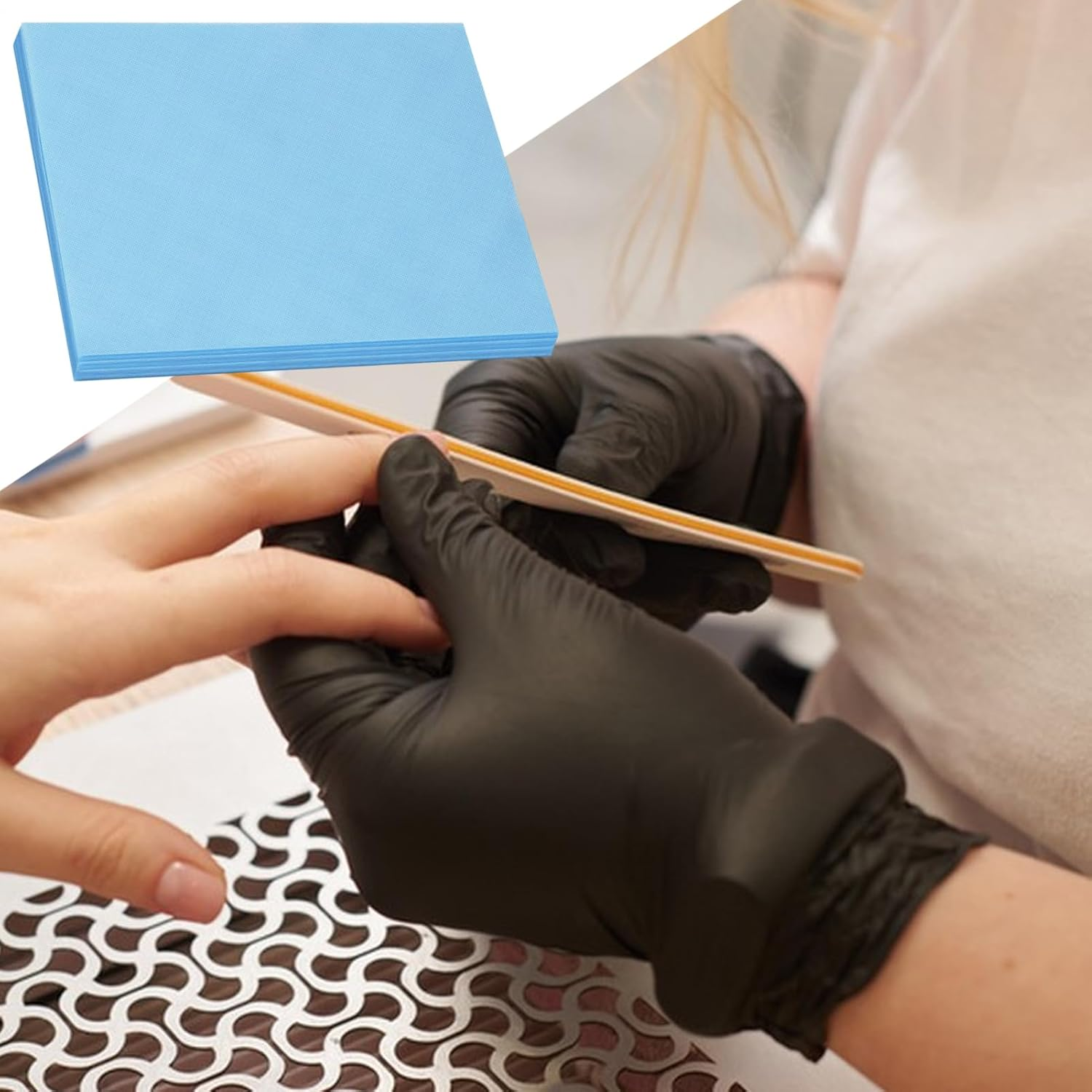 Nail Dust Collector Sheets - Nail Dust Collector Filter | 100X Absorber Extractor Cleaner for Workshop Mesh Screen and Non-Woven Fabric image number 2